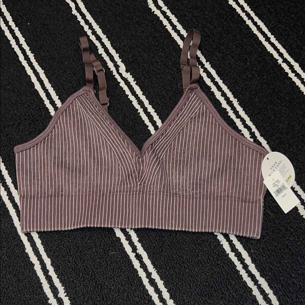 OFFLINE By Aerie Seamless Washed Rib Sports Bra in Relic